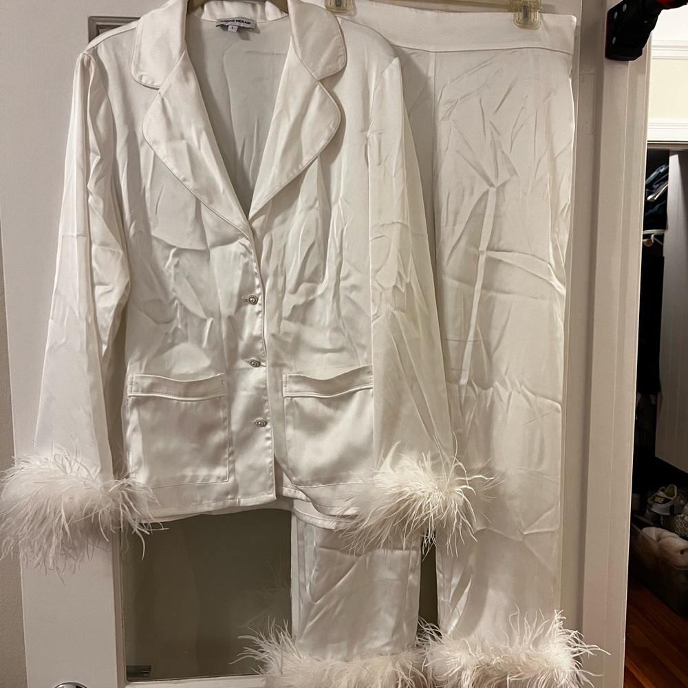 Nadine Merabi DARCIE WHITE PAJAMAS
